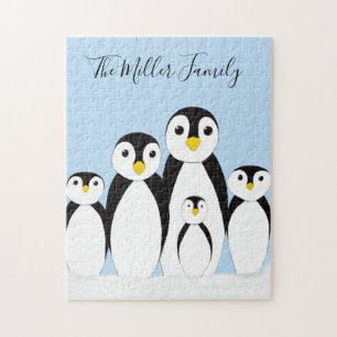 Quebra-cabeça Família de pinguins