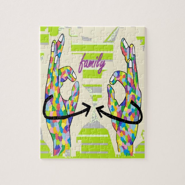 QUEBRA-CABEÇA FAMÍLIA DO ASL (Vertical)