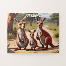 Quebra-cabeça Família Feliz Joey Personalizada