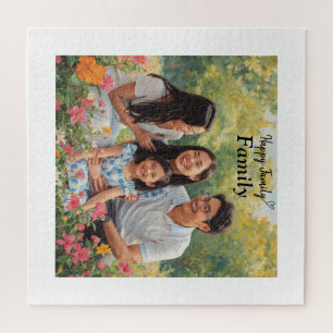 Quebra-cabeça Família Feliz Personalizada 