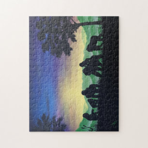 Quebra-cabeça "Família" Gorillas Poster