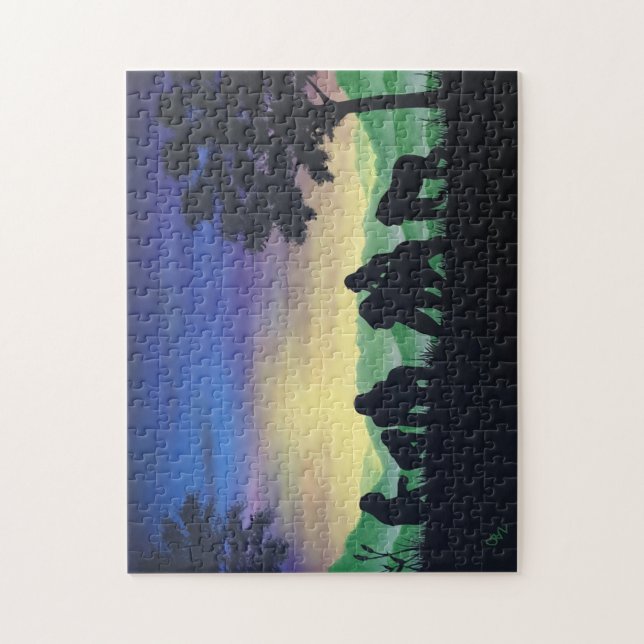 Quebra-cabeça "Família" Gorillas Poster (Vertical)