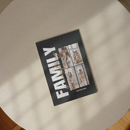 Quebra-cabeça Família Minimalista 4 Colagem de Fotos Jigsen Queb