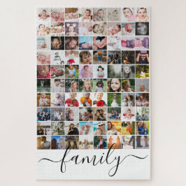 Quebra-cabeça Família Personalizada de Colagem de Fotos 80