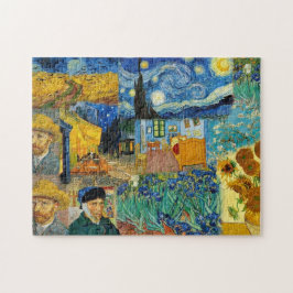 Quebra-cabeça Famosa Colagem de Obras-Primas de Van Gogh