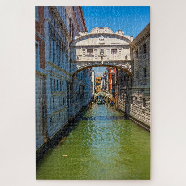 Quebra-cabeça Famosa Ponte dos Suspiros, Veneza, Itália (Vertical)
