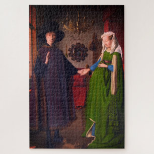 Quebra-cabeça Famoso Jan Van Eyck - Retrato da família Arnolfin