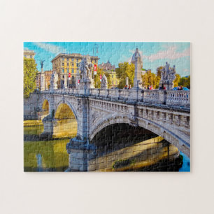 Quebra-cabeça Famous Bridges on the Tiber Roma.