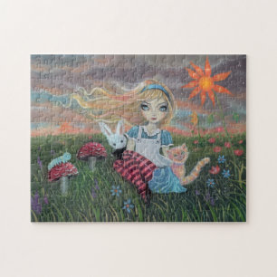 Quebra-cabeça Fantasia de Alice no País das Maravilhas Quebra-ca
