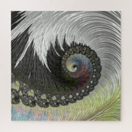 Quebra-cabeça Fantasia Psicodélica Espiral Groovy Arte Fractal