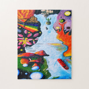 Quebra-cabeça Fantasia Realista Mushroom Wonderland
