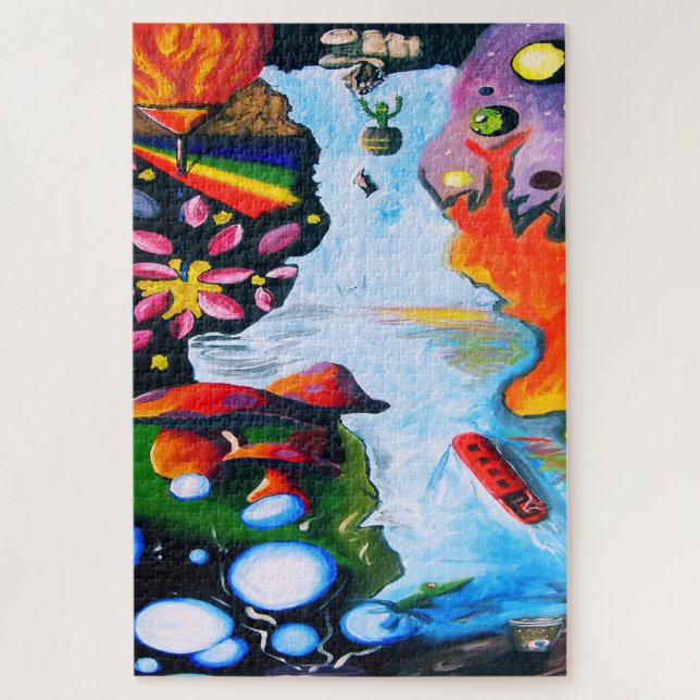 Quebra-cabeça Fantasia Realista Mushroom Wonderland (Vertical)