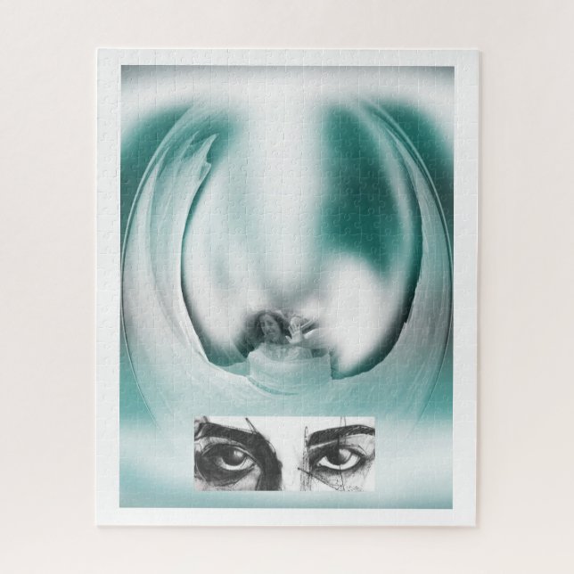Quebra-cabeça Fantasia senhora e arte dos olhos (Vertical)