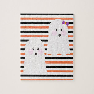 Quebra-cabeça Fantasma Fofo de Halloween Moderno