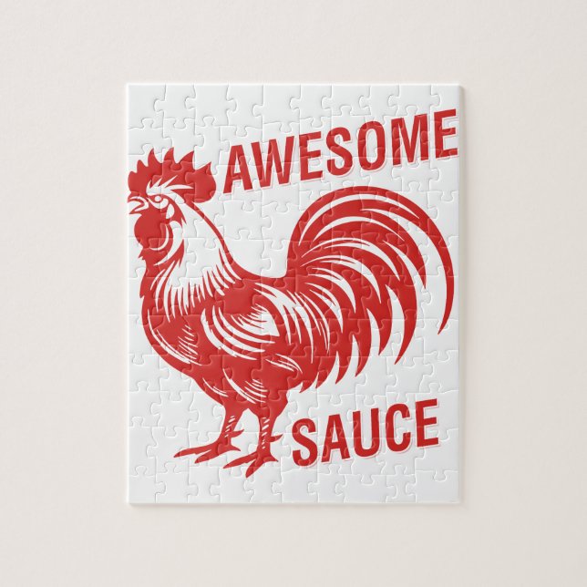 Quebra-cabeça Fantástico Molho Rooster Engraçado (Vertical)