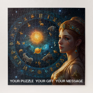 Quebra-cabeça Fantasy Abstrato Celestial Sinal Zodiac Dreamscape