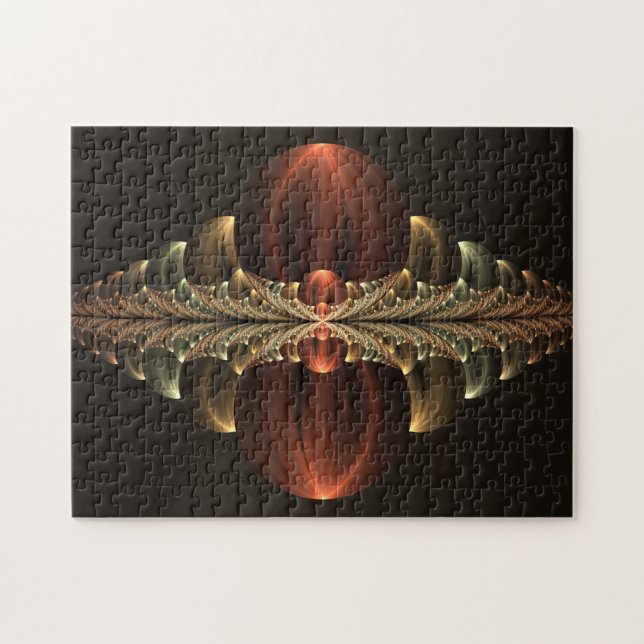 Quebra-cabeça Fantasy Construction Shiny Abstrato Fractal Art (Horizontal)