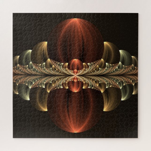 Quebra-cabeça Fantasy Construction Shiny Abstrato Fractal Art (Horizontal)