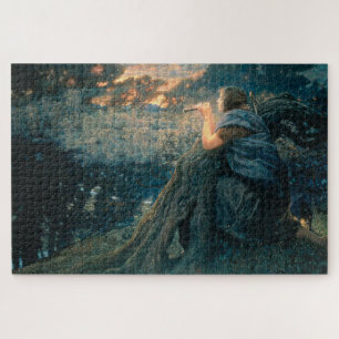 Quebra-cabeça Fantasy em Twilight (por Edward Robert Hughes)