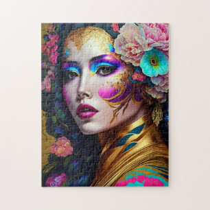 Quebra-cabeça Fantasy Glam Mulher Pop Art
