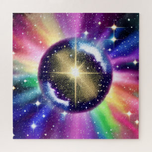 Quebra-cabeça Fantasy Rainbow Sphere Starburst Ghear Galáxia