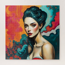 Quebra-cabeça Fantasy Woman Portrait