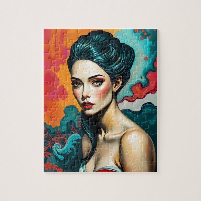 Quebra-cabeça Fantasy Woman Portrait (Vertical)