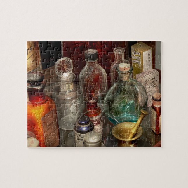 Quebra-cabeça Farmácia - Escolha seu veneno (Horizontal)