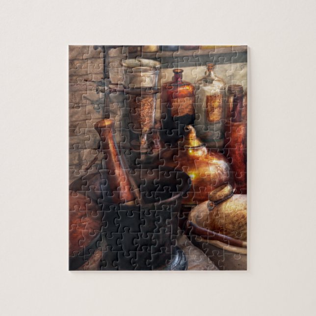 Quebra-cabeça Farmácia - pilão - farmacologia (Vertical)