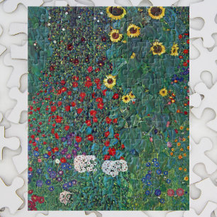 Quebra-cabeça Farmergarden w Sunflower por Klimt, Flores de Vint