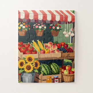 Quebra-cabeça Farmers Market for Seniors 30 Large Piece