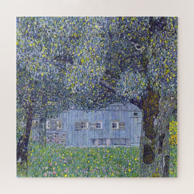 Quebra-cabeça Farmhouse, Gustav Klimt (Horizontal)