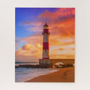 Quebra-cabeça Faróis   Farol de Itapuã Bahia Brasil