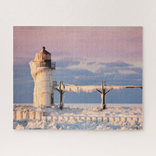 Quebra-cabeça Faróis Farol do lago Michigan