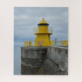 Quebra-cabeça Farol Amarelo Pequeno em Reiquiavique, Islândia