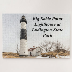 Quebra-cabeça Farol Big Sable Point em Ludington