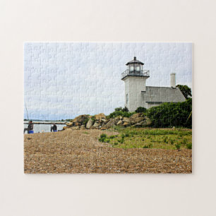 Quebra-cabeça Farol da balsa de Bristol, Rhode - ilha