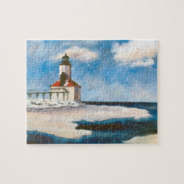 Quebra-cabeça Farol da cidade de Michigan