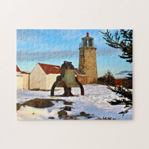 Quebra-cabeça Farol da ilha de Monhegan, Maine