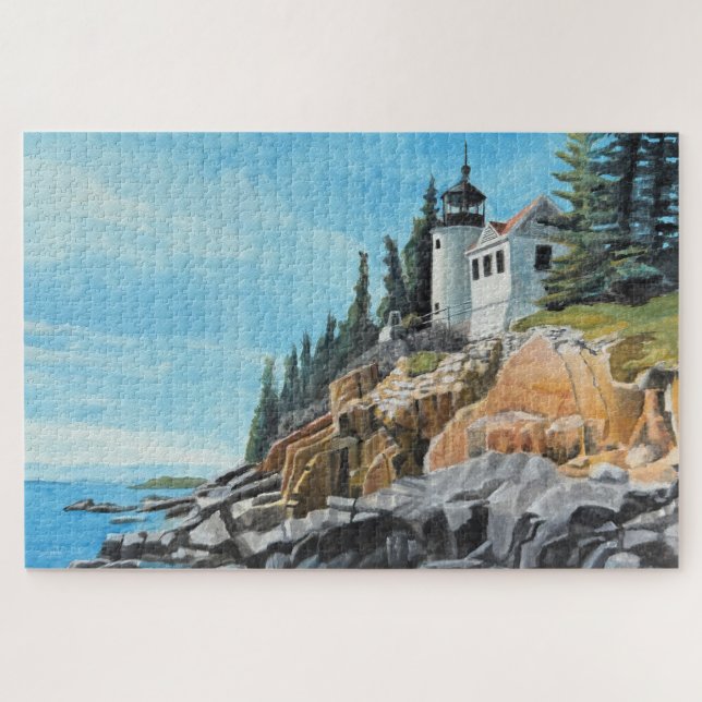 Quebra-cabeça Farol de Bass Harbor Puzzle 1014pc (Horizontal)