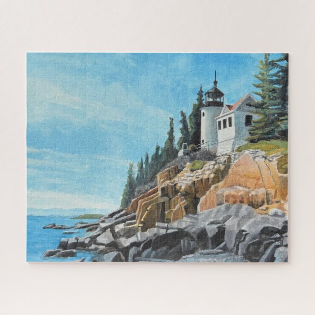 Quebra-cabeça Farol de Bass Harbor Puzzle 510 peças (Horizontal)