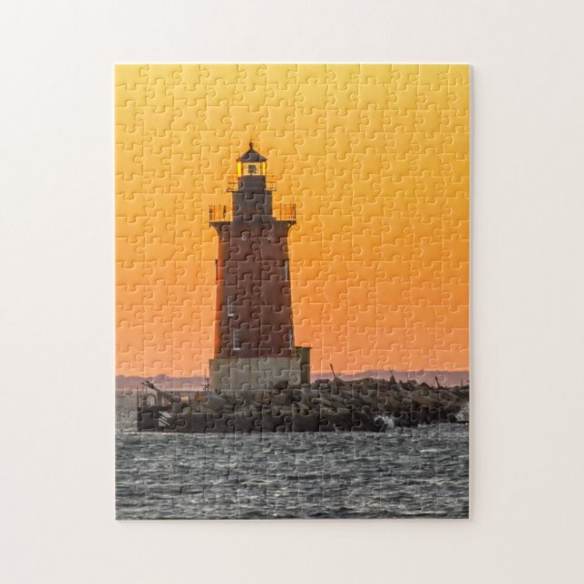 Quebra-cabeça Farol de Delaware. (Vertical)