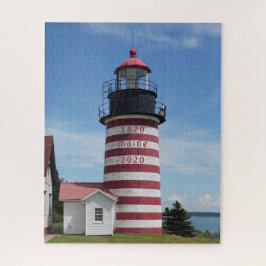 Quebra-cabeça Farol de Maine Bicenntenial do West Quoddy