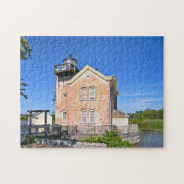 Quebra-cabeça Farol de Saugerties, o Rio Hudson New York