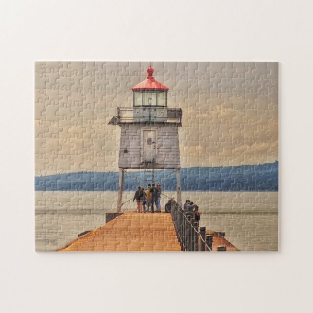 Quebra-cabeça Farol de Two Harbors Minnesota (Horizontal)