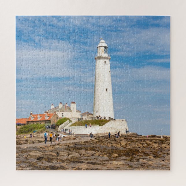 Quebra-cabeça farol de Whitley Bay (Vertical)