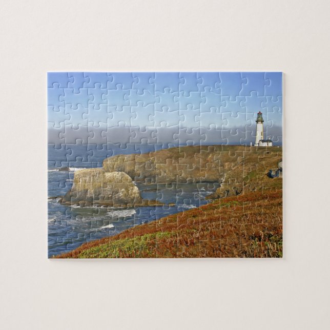 Quebra-cabeça Farol de Yaquina Head em Newport Oregon (Horizontal)