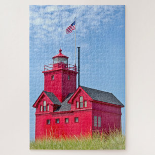 Quebra-cabeça Farol do Big Red Michigan