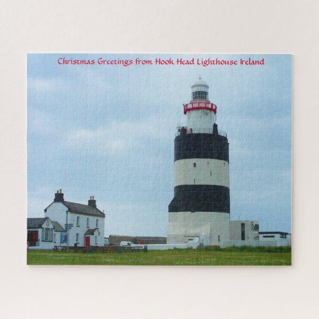 Quebra-cabeça Farol do Cabo Hook Irlanda Jigsaw Puzzle (Horizontal)