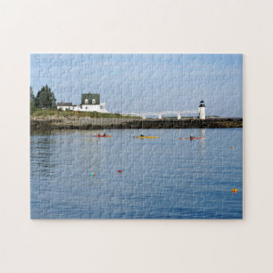 Quebra-cabeça Farol do ponto de Marshall, porto Clyde Maine
